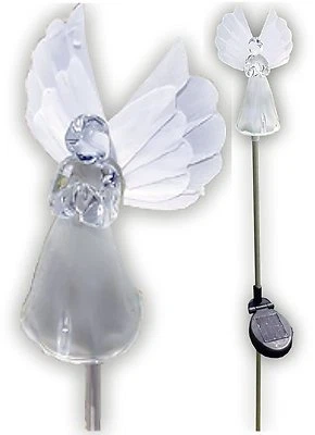 Solar Wholesale 1033-2 Solar Angel Lights Garden Stakes (Box of 2 Units)