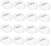 DOITOOL 20pcs Acrylic Button Badge Button Pin Badges Pin Maker Kit Transparent Acrylic