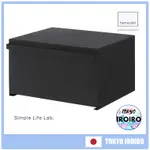 [日本直銷] 山崎麵包盒黑色 約W40×D34.5×H24CM 塔塔麵包盒27L 大容量4353