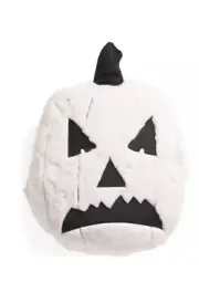 Halloween Reversible Two Faced Pumpkin Decorative Pillow Novogratz NEW White