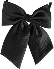 [WOFASHPURET] Men's Fashion Bow Tie Set Pre-tied Black Bowknot Adjustable Strap for Formal Events Weddings