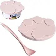Pet Food Can Lids | Cat Can Lids Covers with Spoon,Dog Food Can Covers Lids, Sealing Can Covers for Pet Food Cans, Fit Most Standard Size Canned