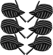 [Healeved] 6 Pack Chef Hat Scarf Set Pirate Style Japanese Design Quick Dry Fabric Men's Women's Uniform Hat Kitchen Cap