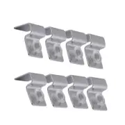 8 Pcs Stainless Steel Support Bracket Aquarium Cover Clamps Fish Tank Shelf
