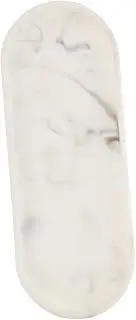 WOONEKY High End Marble Pattern Bathroom Storage Plate Jewelry Tray Easy Clean Ceramic Plate for Bathroom Decor