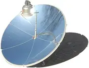 Portable Concentrating Solar Cooker, 150mm Diameter Ovens, Outdoor Parabolic Camping Sun Oven Cooker Iron Bracket Solar Oven for Outdoor Barbeque Picnic