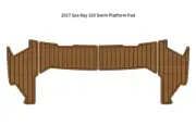 2017 Sea Ray 320 Swim Platform Pad Boat EVA Foam Faux Teak Deck Floor Mat