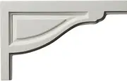 Ekena Millwork SB11X07TR-R 11 3/4-Inch W by 7 3/8-Inch H by 1/2-Inch D Large Traditional Stair Bracket, Right