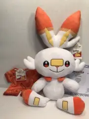 Build-A-Bear Workshop Exclusive POKEMON Scorbunny Bundle w/Sound, Certificate