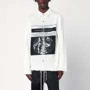 [DRKSHDW] Shirt white in cotton with print M White