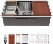 28 Kitchen Sink Undermount - 28 X 18 Inch Stainless Steel Kitchen Sink Undermoun