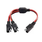 14AWG SAE Power Automotive Connectors Cable 1 to 2 SAE Extension Cable