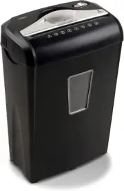 High-Security 8-Sheet Micro-Cut Paper Credit Card Shredder Black