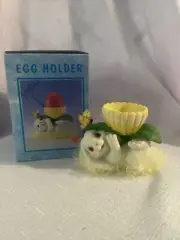NEW Cracker Barrel - Easter Egg Holder Bunny Collection Yellow
