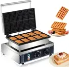 Commercial Square Waffle Maker, 10 Grids 1600W Waffle Baker Machine, Non-Stick 3