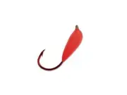Mack's Lure 02334 Glo Hooks, Snelled (Red Hook) Hot Cerise