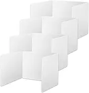 Jutieuo 4 Pack Classroom Privacy Shields for Student Desks, Heavy Duty Plastic Privacy Folder Desk Partition Panel for Student Testing Divider Board - Reduce Distractions, 17"W x 13.5"H x 14"D (White)