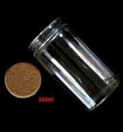 2pc 500ml Cylindrical Wish bottle Ultra-transparent Glass Bottles & Corks Jars