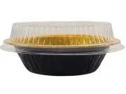KitchenDance Mini Pie Tins with Lids - Premium 5 Inch Pie Tins - Mini Pie Pan...