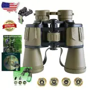 Compact 50mm Waterproof Binoculars for Bird Watching and Hiking with Kaki Finish