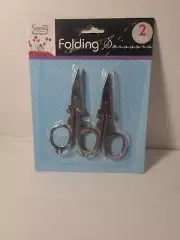 Sterling Sewing Notions Folding Scissors 2 pack New