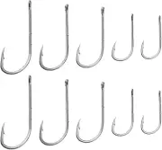 50Pcs Bait Holder Sea Fishing Hooks Barbed Shank Hook Fishing Hook Worm Hook for