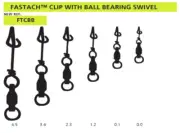 Mustad Ultrapoint Fastach Clip With Ball Bearing Swivel - Choose Size BRAND NEW
