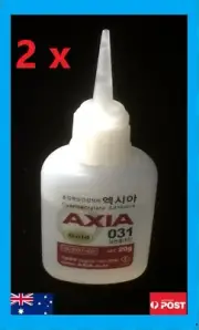 2 XThin Super Glue for Plastic, Leather, Ceramics, Rubber, Metal Wood NEW