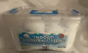 Indoor Snowball Fight 30 Soft Snowballs Snowtime The Original Fun Workshop NEW