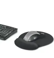 Allsop 30203 Memory Foam Mouse Pad - Ergonomic Wrist Rest (Black) New Sealed