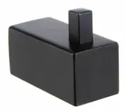 Mizu BLOC MK2 ROBE HOOK 53x40x25mm Wall Mounted, Single Fixing MATTE BLACK