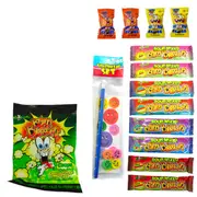 Captain Candy Showbag w/ Spooky Blobs/stationery Set/Grape/Apple/Strawberry Bar