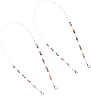 VERDANVERSE 2Pcs Beaded Chain and Eyewear Hanging Strap for Fashionable Multi Use Holder for Glasses Sunglasses and Masks Prevents Loss and Damage