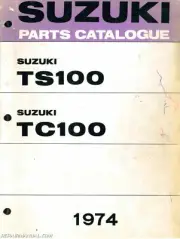 1973 -1974 Suzuki TS100 TC100 Motorcycle Parts Manual