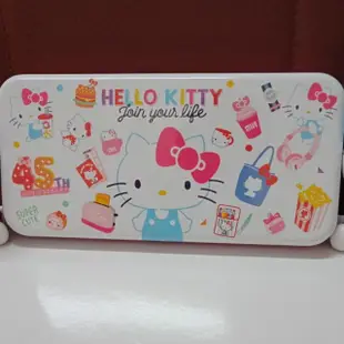 正版三麗鷗hello kitty 凱蒂貓  雙層超大鉛筆盒 文具 可愛卡通Kitty45週年鉛筆盒 小女孩雙層文具盒