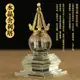 佛教用品 水晶珍珠小菩提鎏金塔頂舍利塔 菩提塔螺旋密封扣 結緣