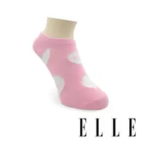 在飛比找momo購物網優惠-【ELLE】復古波點超低隱形女襪-粉紅(船襪/隱形襪/女襪)