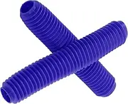 Pair Motorcycle Front Fork Shock Boots Dust Cover Rubber Replacement for RM125 DR250 DRZ400 400 (Blue)
