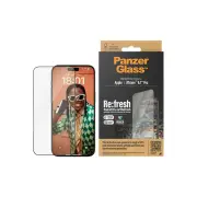 PanzerGlass Refresh Ultra Wide Fit Screen Protector with EasyAligner for iPhone 15 Pro Max