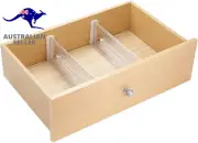 Linus Drawer Dividers, Plastic Drawer Separators in a Set of 2, Deep Drawer Orga
