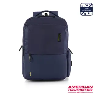 AT美國旅行者AMERICAN TOURISTER筆電後背包/電腦包14吋Zork 2.0極輕量商務減壓抗菌_藍/黑/灰