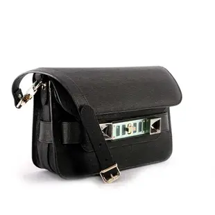 PROENZA SCHOULER 新款防刮牛皮mini PS11(金釦)(黑色) H00007 C137K 0000