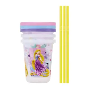【Skater】迪士尼 塑膠吸管隨行杯三入組 230ml 迪士尼公主(餐具雜貨)