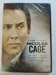 4 Films Nicholas Cage Trespass Stolen Humanity Bureau Bad Lieutenant DVD