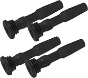 HEALEEP 4pcs Ignition Coil Rubber Boots for Car High Temperature Resistant Spark Plug Boot Replacement Solid Durable Easy Installation Compatible with Car Models Enhance Engine Performance