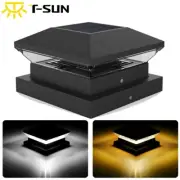 T-SUN Solar Fence Post Lights Solar Pillar Light Solar LED Lamp Post For Garden