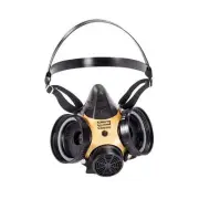 Msa Safety Half Mask Respirator,Silicone,Black 808073 Msa Safety 808073