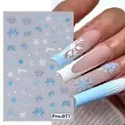 Manicure Ornaments Christmas Snowflakes Nail Stickers Lady