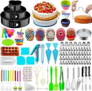 Cake Decorating Supplies,493 PCS Cake Decorating Kit 3 Packs Springform Cake Pan