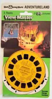 Walt Disney World Adventureland View-Master Packet 3 Reels In 3D #3019